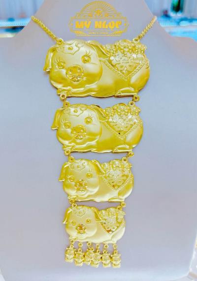 Dây Liền Mặt Vàng 24K
